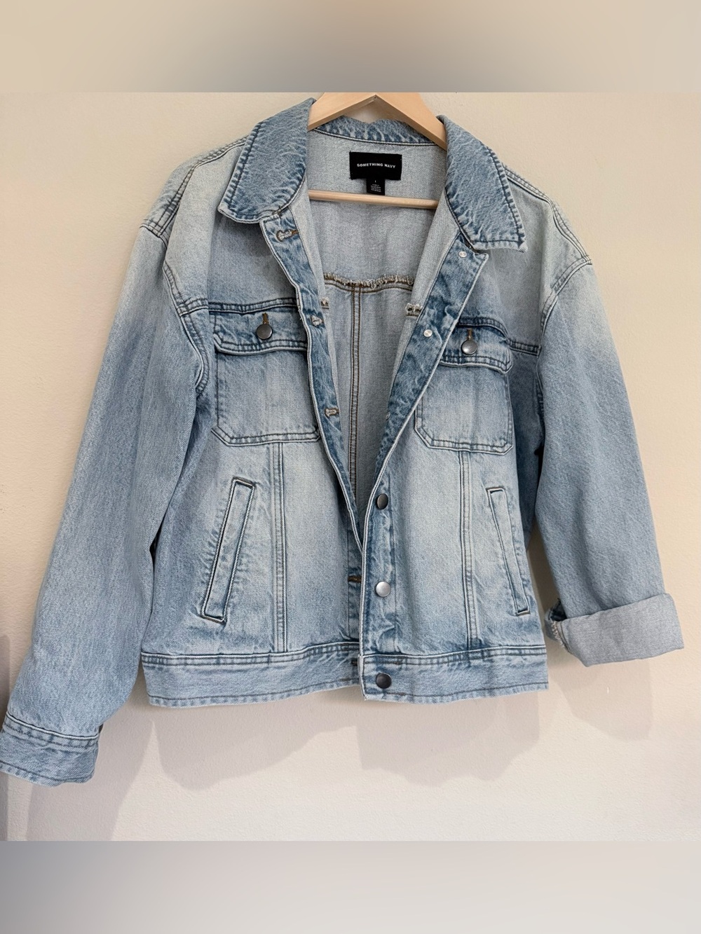 Light Wash Denim Jacket  Size I (8-10) 
(Medium) 100% Cotton